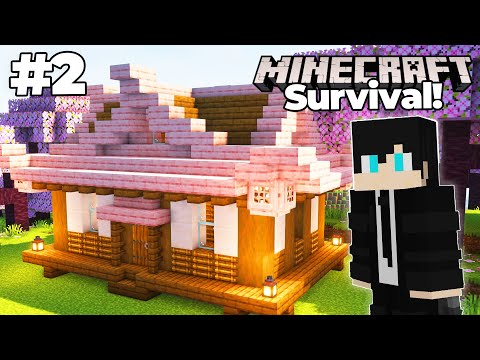 I MADE A BEAUTIFUL HOUSE! - Minecraft Survival (Episode 2)