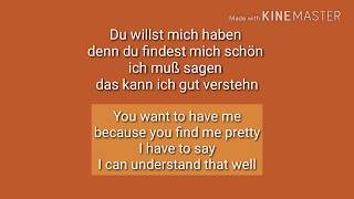 Küssen verboten Die Prinzen lyrics English translation