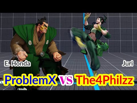Street Fighter V: ProblemX (E. Honda) VS The4Philzz (Juri)