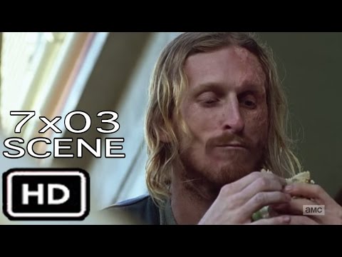 The Walking Dead 7x03 "Opening Scene" Dwight Making Sandwich Season 7 Episode 3