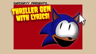 Cover art for Thriller Gen WITH LYRICS