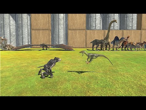 FANTASY VS ALL DINOSAURS Tournament - Animal Revolt Battle Simulator