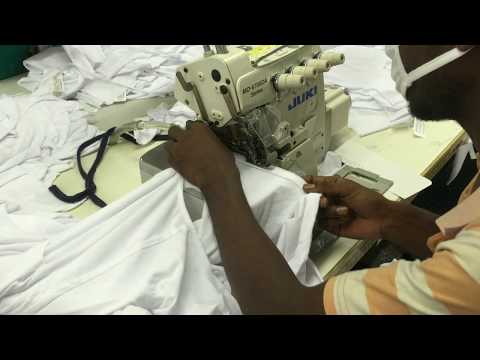 Basic crew neck T shirt | T-Shirt manufacturing | How to sew a T shirt | Knit Garments Manufacturing