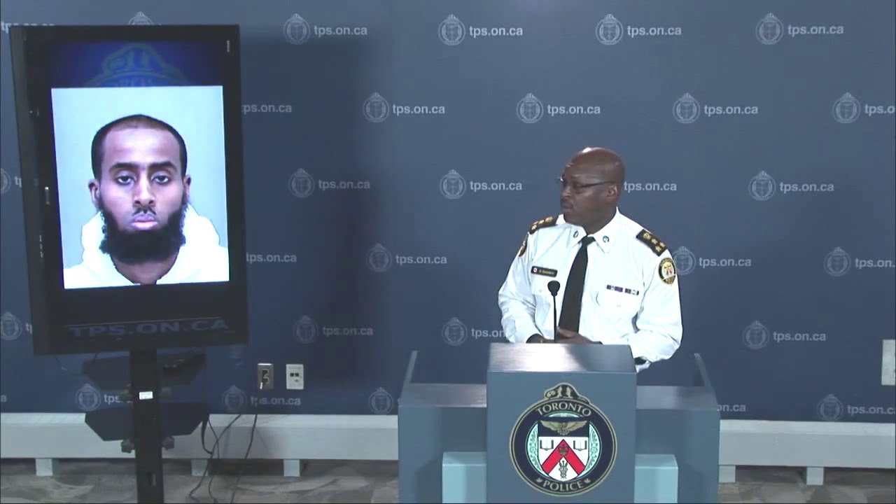 Chief Mark Saunders speaks about an arrest in the Canadian Forces knife attack