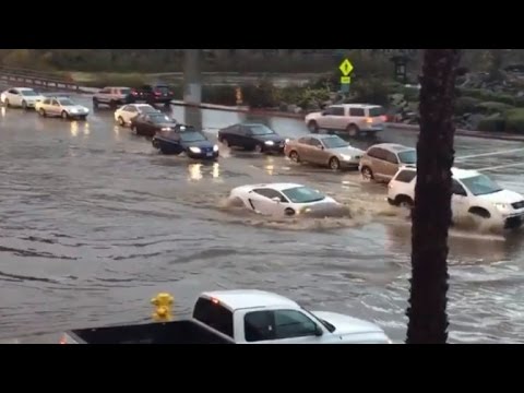 Watch This $200,000 Lamborghini Drive Through Flood Waters Like a Boss