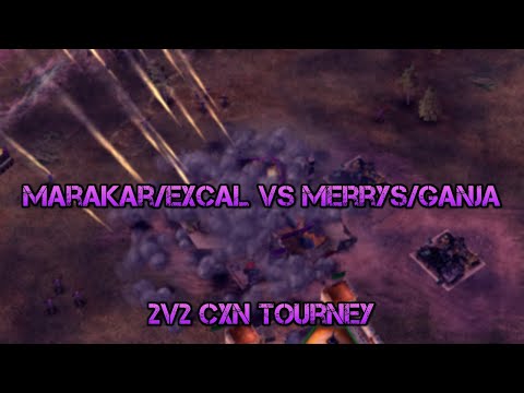 C&C Generals Zero Hour Marakar/Excal vs Merrys/Ganja 2v2 BO9 CxN MegaBonanza Pt. 2