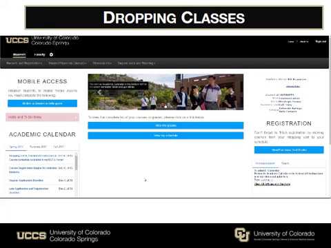 Myuccs Portal Dropping A Class