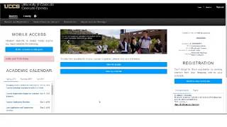 MyUCCS Portal - Dropping a class