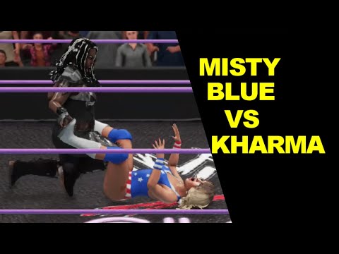 GLOW 1985 Misty Blue vs Kharma - Extreme Rules Match