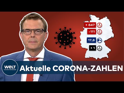 Aktuelle CORONA-ZAHLEN: 847 positive COVID-19-Erkrankungen - Inzidenz in Deutschland bei 17,8