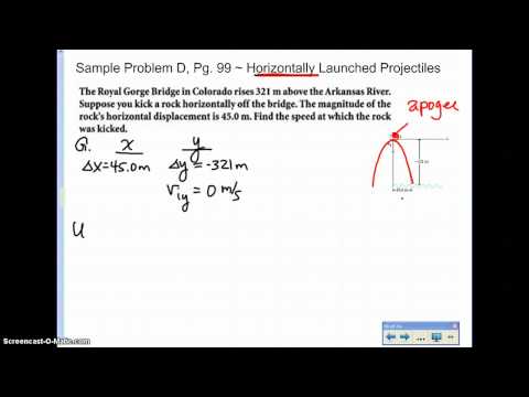 Mr. Dillick's Physics - Horizontally Launched Projectiles