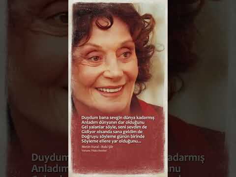 Duydum bana sevgin dünya kadarmış, gel seni sevdim de #yıldızkenter #şiir #söz #keşfet