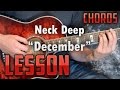 Neck Deep-December-Guitar Lesson-Tutorial-How to Play-Easy