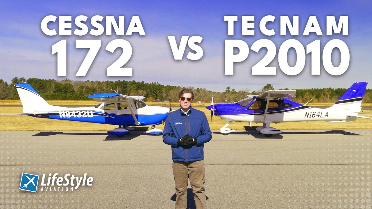 WHICH AIRPLANE IS BETTER? | Cessna 172 vs Tecnam P2010
