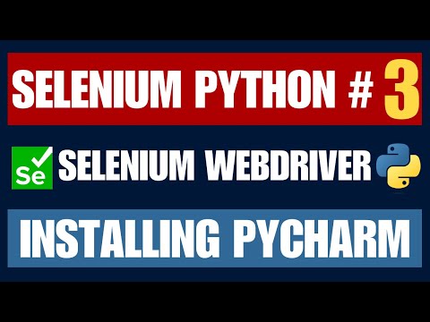 Selenium Python 3 Installing Pycharm
