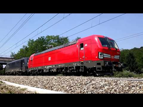 VECTRON DB.191 020 CON E.189 402 M.R.C.E. DISPOLOK IN TRANSITO A LENTATE (Monza) 7 - 7 - 2017