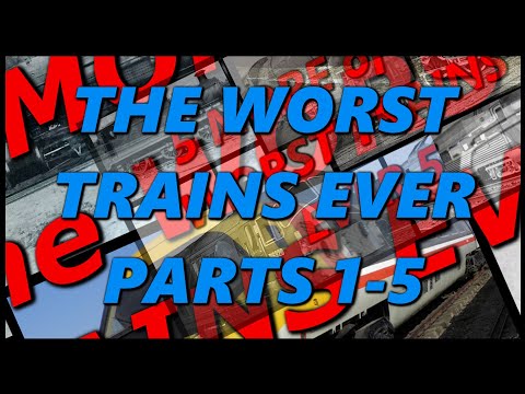 The Worst Trains Ever Montage (Parts 1-5) | History in the Dark