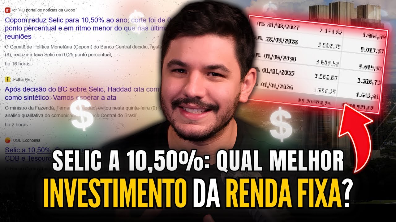 SELIC em 10,50%: Os melhores investimentos de Renda Fixa para 2024!
