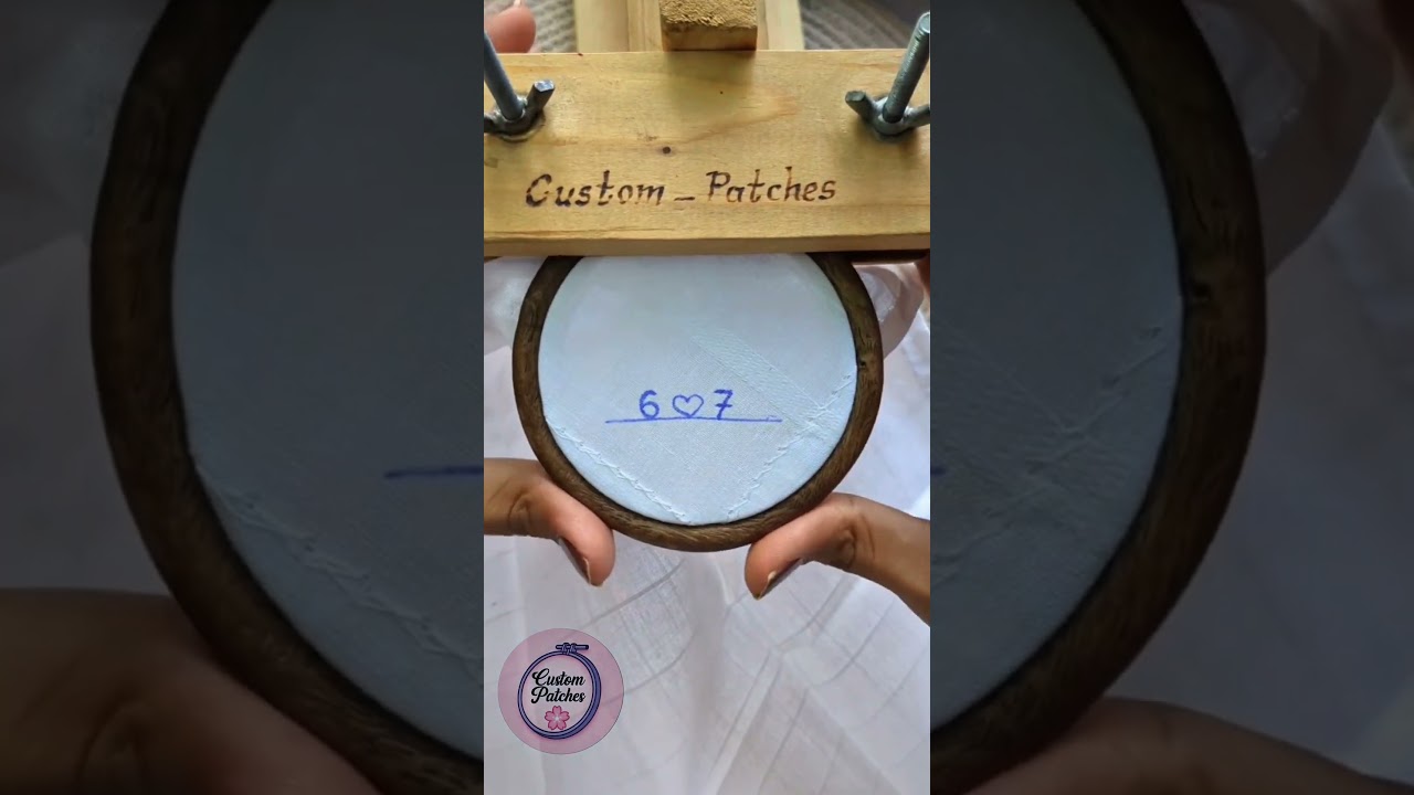 Beautiful handembroidery tutorial ❤️#handbroidery #youtubeshorts #embroidery