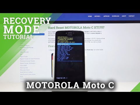 How to Activate Recovery Mode in MOTOROLA Moto C - Android System Recovery