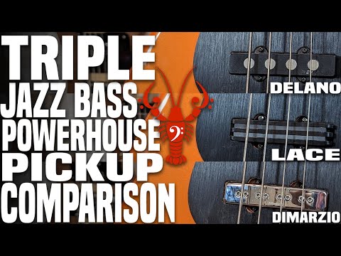 DiMarzio Relentless J + Lace Aluma J + Delano JMVC in the Jazzborghini - LowEndLobster Tone Shootout