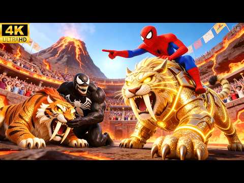 SPIDER HERO’s Legendary Comeback - Wins the Toothed Tiger Championship in Epic Lava Showdown!