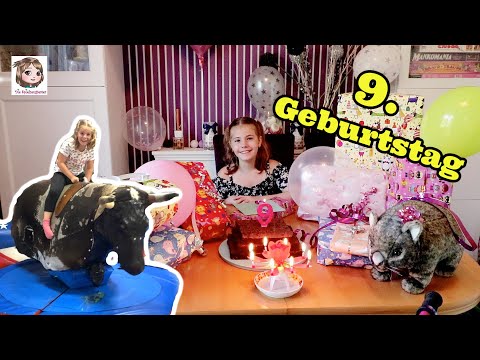 HANNAHS 9. GEBURTSTAG 🎂 Geschenke auspacken + Bullen reiten im Indoorspielplatz ♥ Spezial