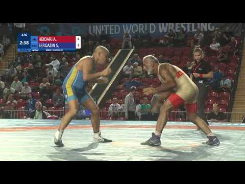 1/4 FS - 70 kg: A. HEIDARI (IRI) v. S. SERGAZIN (KAZ)