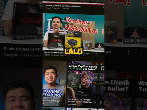 Rakit PC david gadgetin dulu 8 juta sekarang berapa? #rakitpc #pcgaming #rakitpcmurah #pcmurah #amd