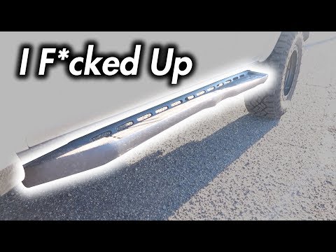 Messed up the Running Board on my 2016 4Runner - Lets talk about ROCK SLIDERS