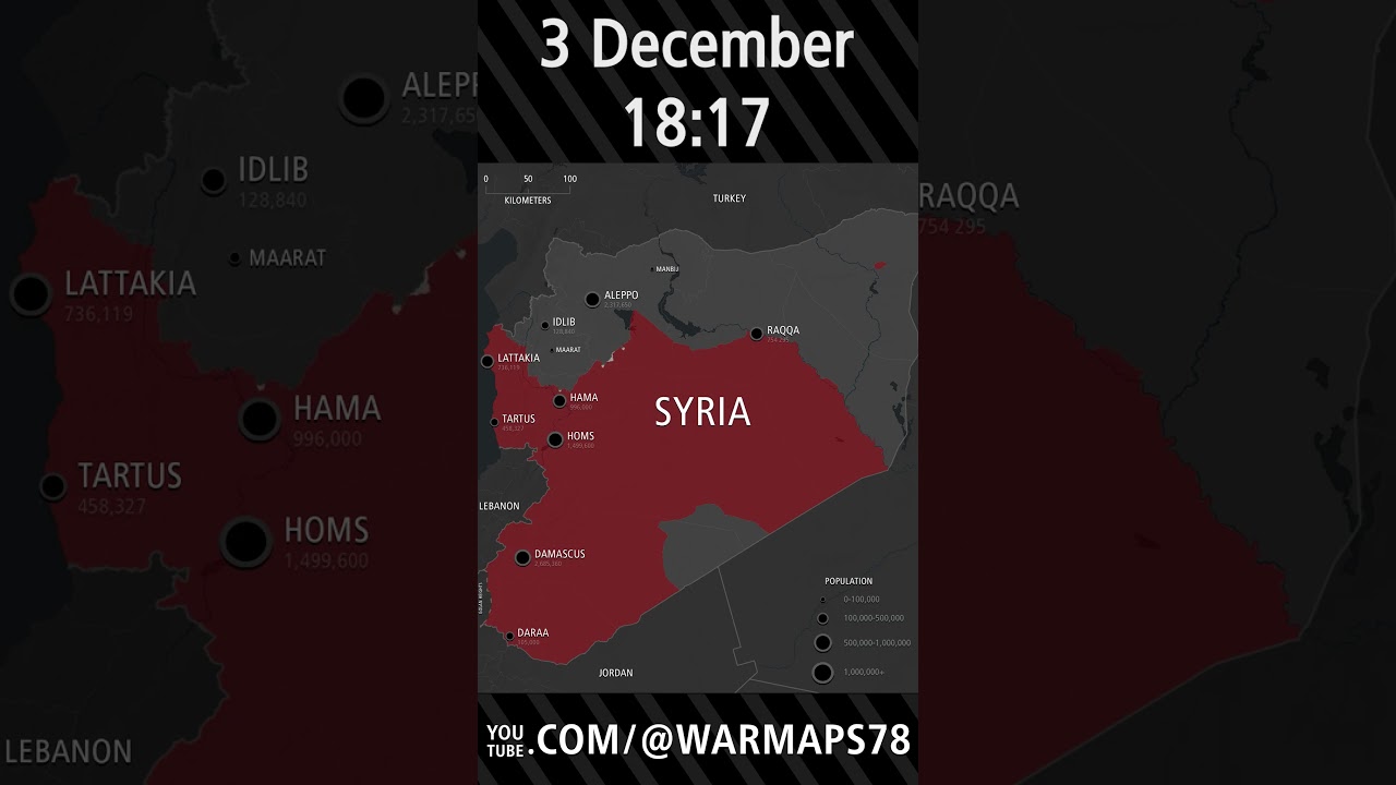 Syria Rebel Offensive: Assad's Fall - Every Day [Nov 27 - Dec 8] - #syria #middleeast #conflict