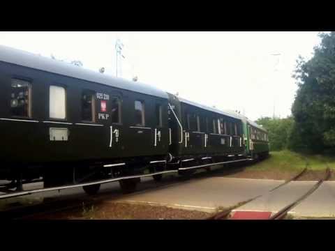 ST44-1218 i EU07-096 z wagonami retro i OL49-69. Głogów