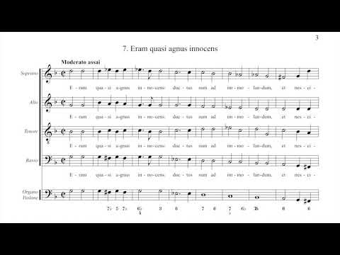 Michael Haydn - Responsoria in Coena Domini - 7. Eram quasi agnus innocens [Score video]