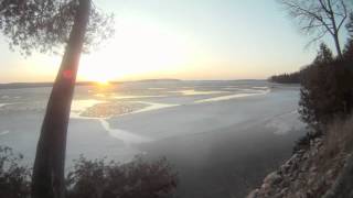 Time lapse lake thaw...
