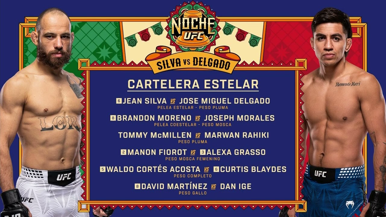 #NocheUFC Cartelera Completa