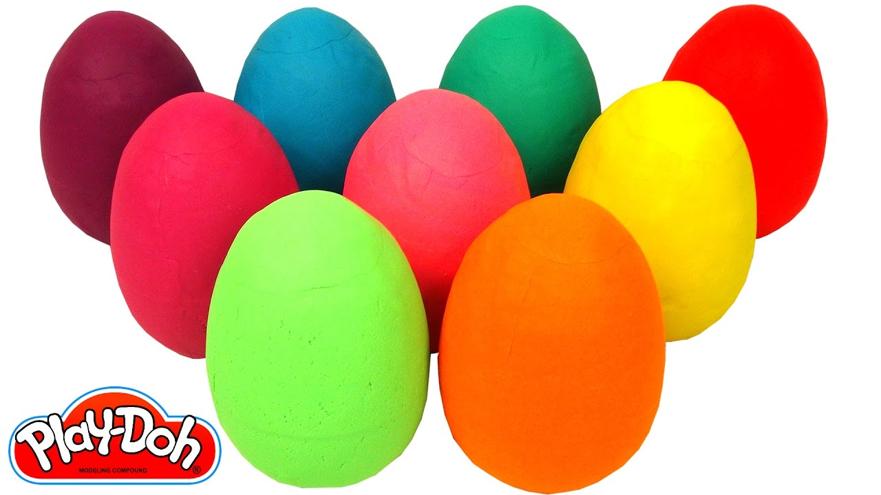 Aprende los Colores con 9 Huevos Sorpresas Coloridos