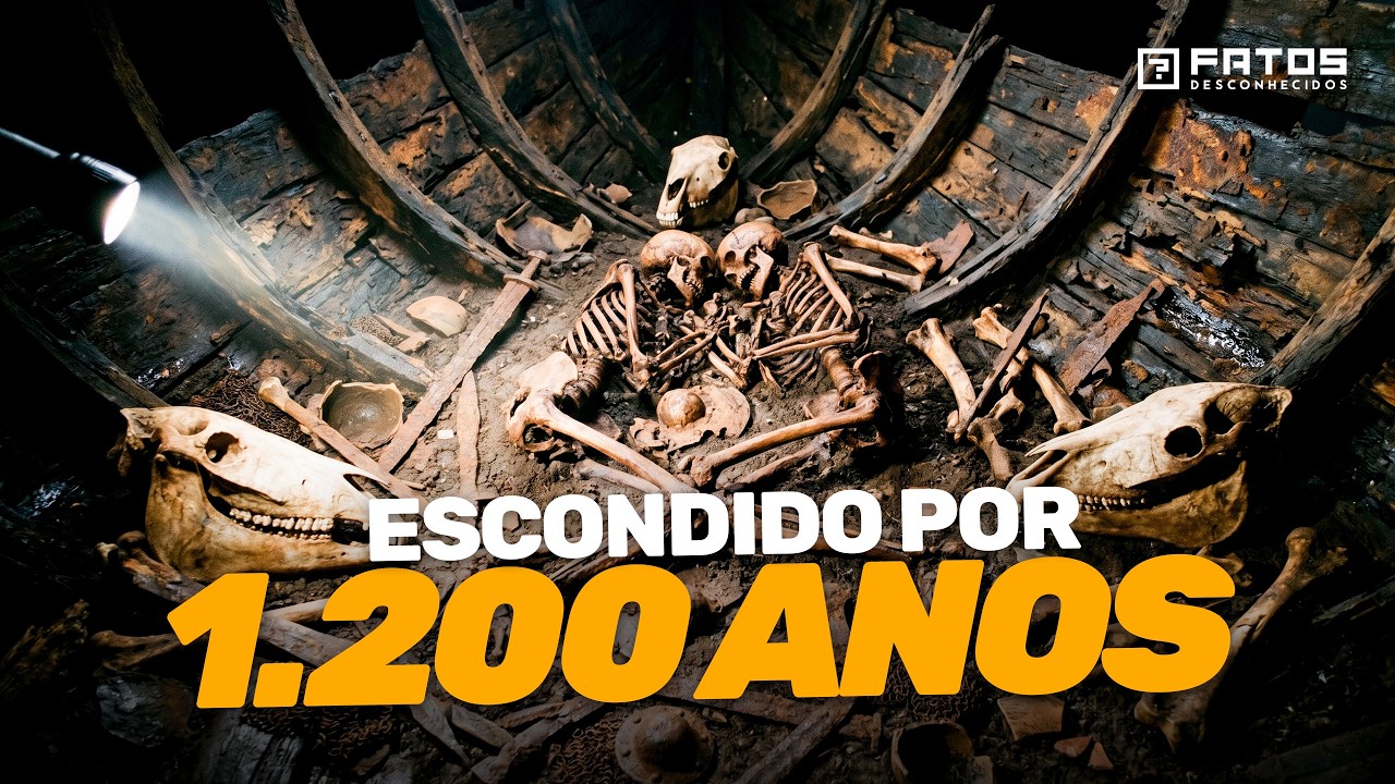 Cientistas abriram um navio viking lacrado por 1.200 anos... Corpos revelam ritual sagrado!