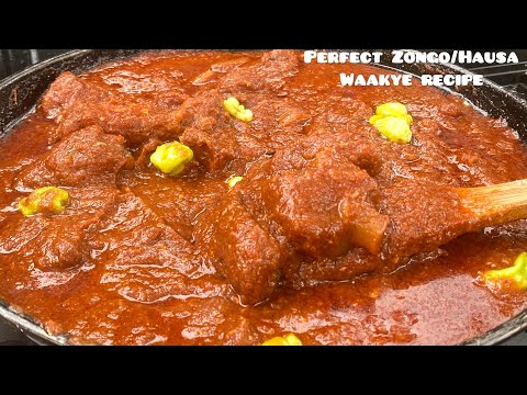 HOW TO MAKE THE BEST WAAKYE STEW | Hausa Waakye Stew Recipe | Tomato Stew | GHANA STREET FOOD