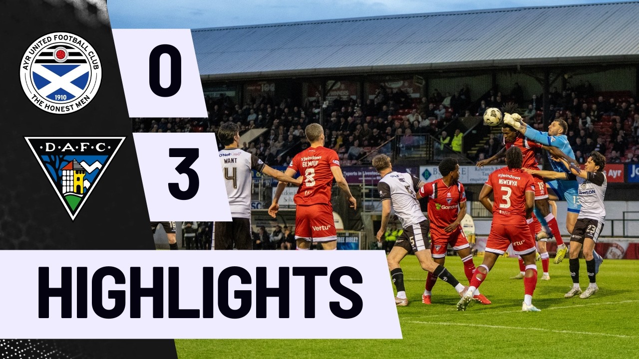 Ayr United vs Dunfermline Athletic Highlights