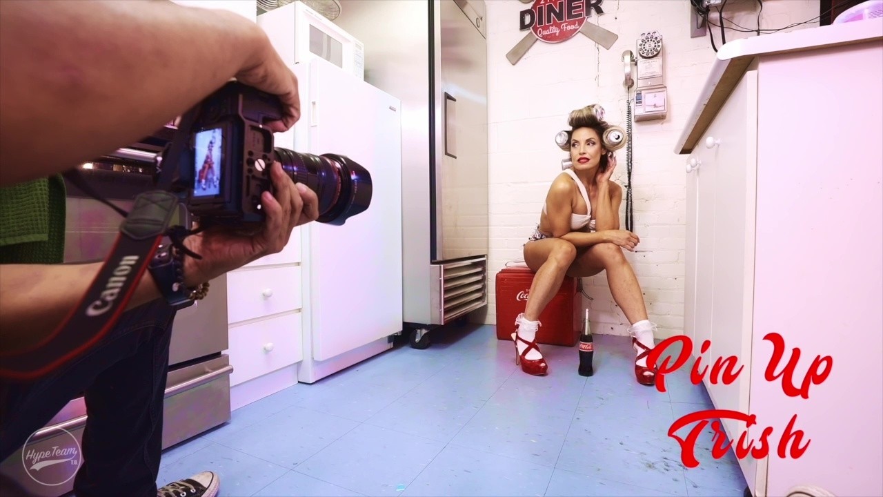 Behind the scenes of Trish Stratus 2025 Calendar: June