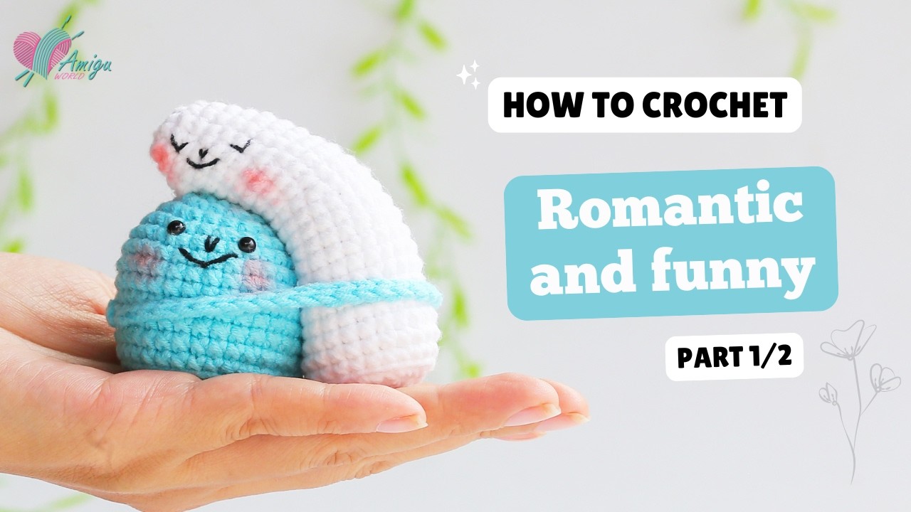 #718 | Crochet Romantic and funny (1/2) | Crochet Animals Amigurumi | Free Pattern | Amiguworld