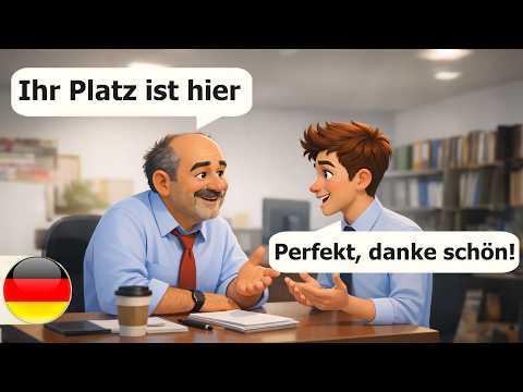Start Learning German with Simple Dialogues (A1-A2) Job interview