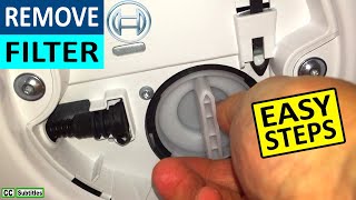How to remove and clean filter on Bosch Washing Ma