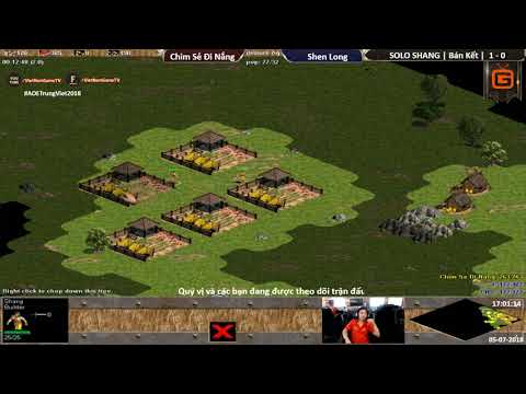 (HD)AoE Trung Việt 2018 | Solo Shang | Bán Kết - Trận 2 | Chim Sẻ Đi Nắng vs ShenLong