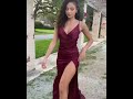 Red Hot Satin Silk Evening Party Dress Looking Gorgeous ️ Insta Reels