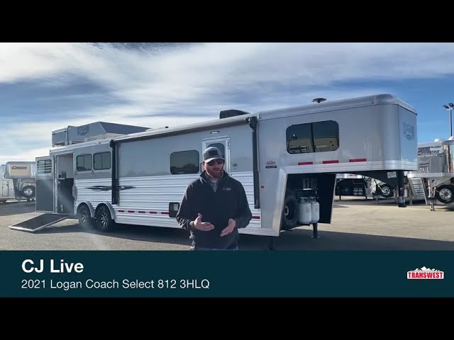 Preview image of 2021 Logan Coach Select 812 3 Horse Living Quarters youtube video