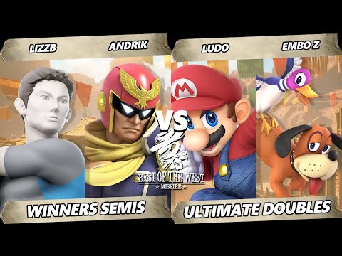 Best of the West II TOP 8 - Lizzβ & Andrik Vs. Ludo & embo_z - Smash Ultimate - SSBU