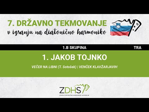 Jakob Tojnko - Državno prvenstvo v igranju na diatonično harmoniko 2021