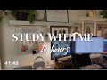 STUDY WITH ME FOR 10 HOURS | Fireplace Ambiance | 50/10 Pomodoro| Hara Studies