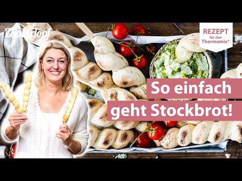 😍😍 SUPER einfach & lecker: Stockbrotteig mit Hefe in 3 Minuten vorbereitet | Thermomix® Rezept